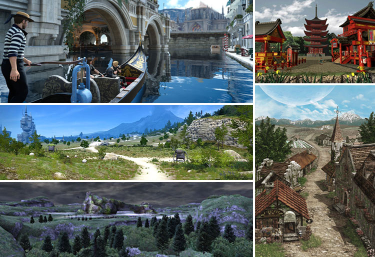 Some of the realistic visuals found in the Final Fantasy RPG series.