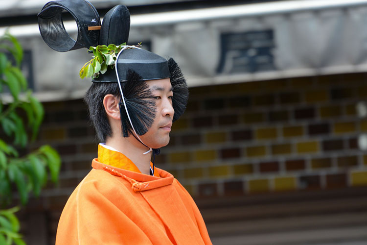 Traditional Heian period costume at the Aoi Matsuri.