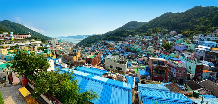 Gamcheon Culture Village, sometimes nicknamed the Machu Picchu of Busan.